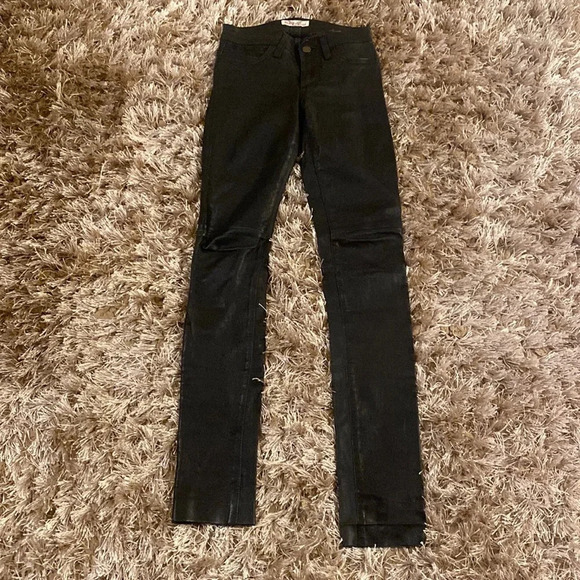 ROBINS leather jeans size 24